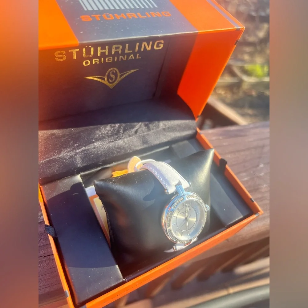 Stührling white watch womens. - Picture 7 of 8